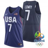 Canotte NBA USA 2016 Lowry Blu