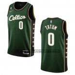 Canotte Boston Celtics Jayson Tatum NO 0 Citta 2022-23 Verde