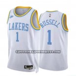 Canotte Los Angeles Lakers D'angelo Russell NO 1 Classic 2022-23 Bianco