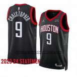 Canotte Houston Rockets Josh Christopher NO 9 Statement 2023-24 Nero