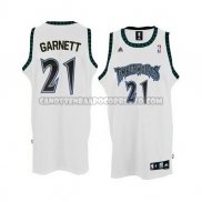 Canotte NBA Throwback Timberwolves Garnett Bianco