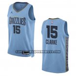 Canotte Memphis Grizzlies Brandon Clarke NO 15 Statement 2022-23 Blu