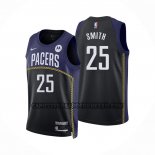 Canotte Indiana Pacers Jalen Smith NO 25 Citta 2022-23 Blu
