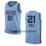 Canotte Memphis Grizzlies Tyus Jones NO 21 Statement 2022-23 Blu