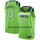 Canotte Minnesota Timberwolves D'angelo Russell NO 0 Statement 2020-21 Verde
