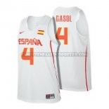Canotte NBA Spagna Gasol 2016 Bianco