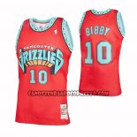 Canotte Memphis Grizzlies Mike Bibby NO 10 Mitchell & Ness 1998-99 Rosso