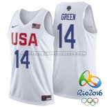 Canotte NBA USA 2016 Green Bianco