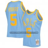 Canotte Los Angeles Lakers Robert Horry NO 5 Mitchell & Ness 2001-02 Blu