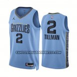 Canotte Memphis Grizzlies Xavier Tillman NO 2 Statement 2022-23 Blu