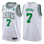 Canotte NBA Autentico Celtics Brown 2017-18 Bianco