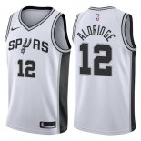 Canotte NBA Autentico Spurs Aldridge 2017-18 Bianco