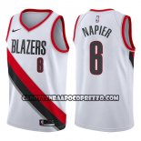Canotte NBA Blazers Shabazz Napier Association 2017-18 Bianco