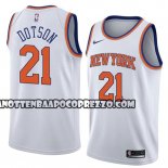 Canotte NBA Knicks Damyean Dotson Association 2018 Bianco
