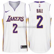 Canotte NBA Lakers Lonzo Ball 2017-18 Blanc