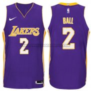 Canotte NBA Lakers Lonzo Ball 2017-18 Volet