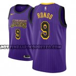 Canotte NBA Lakers Rajon Rondo Ciudad 2018 Viola