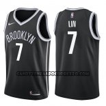 Canotte NBA Nets Jeremy Lin Icon 2017-18 Nero