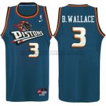 Canotte NBA Pistonss B Wallace Blu