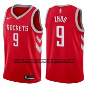 Canotte NBA Rockets Zhou Qi Swingman Icon 2017-18 Rosso