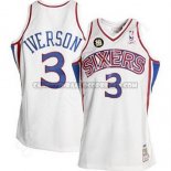 Canotte NBA Throwback 10th 76ers Iverson Bianco
