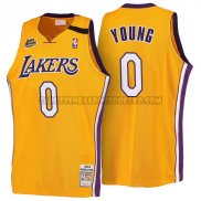 Canotte NBA Throwback 1999-00 Lakers Young Giallo