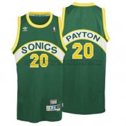 Canotte NBA Throwback Supersonics Payton Sonics 1995-1996 Verde