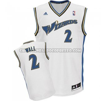 Canotte NBA Throwback Wizards Wall Bianco