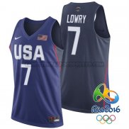Canotte NBA USA 2016 Lowry Blu