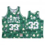 Canotte Boston Celtics Larry Bird NO 33 Hardwood Classics Verde
