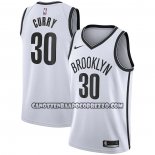 Canotte Brooklyn Nets Seth Curry NO 30 Association 2020 Bianco