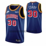 Canotte Golden State Warriors Stephen Curry NO 30 75th Anniversary Blu