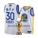 Canotte Golden State Warriors Stephen Curry NO 30 MVP 2022 NBA Finals Bianco