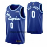 Canotte Los Angeles Lakers Russell Westbrook NO 0 Hardwood Classic 2021-2022 Blu