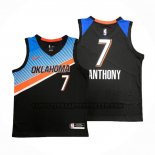 Canotte Oklahoma City Thunder Carmelo Anthony NO 7 Citta 2020-21 Nero