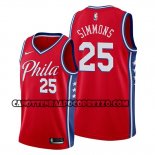 Canotte Philadelphia 76ers Ben Simmons Statement Edition Rosso