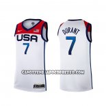 Canotte USA 2021 Kevin Durant No 7 Bianco