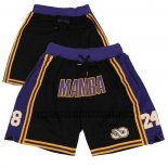Pantaloncini Los Angeles Lakers Mamba Viola Nero