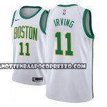 Canotte NBA Celtics Kyrie Irving Ciudad 2018-19 Bianco