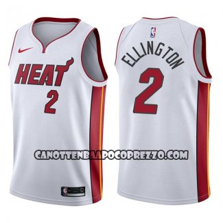 Canotte NBA Heat Wayne Ellington Association 2017-18 Bianco