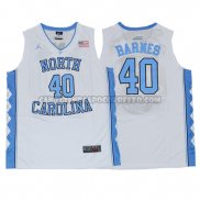 Canotte NBA NCAA North Carolina Barnes Bianco