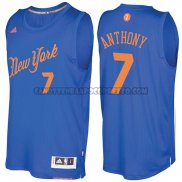 Canotte NBA Natale 2016 Carmelo Anthony Knicks Blu
