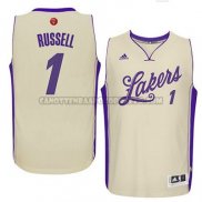 Canotte NBA Natale Lakers Russell 2015 Bianco