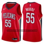 Canotte NBA Pelicans E'twaun Moore Statement 2017-18 Rosso