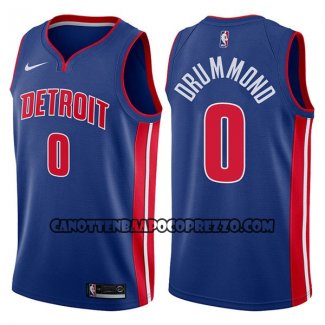 Canotte NBA Pistons Andre Drummond Icon 2017-18 Blu