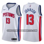 Canotte NBA Pistons Brice Johnson Association 2017-18 Bianco