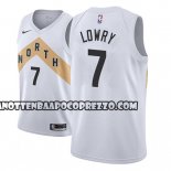 Canotte NBA Raptors Kyle Lowry Ciudad 2018 Bianco