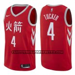 Canotte NBA Rockets P.j. Tucker Ciudad 2017-18 Rosso
