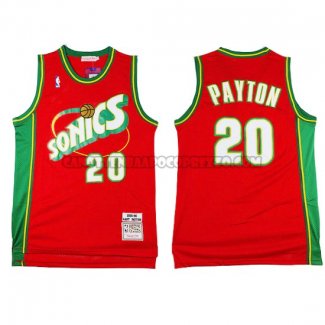 Canotte NBA Throwback Supersonics Payton Rosso