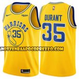 Canotte NBA Warriors Kevin Durant Hardwood Classic 2018 Giallo